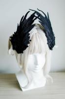 Clip De Pelo Con Alas De Angel Feathers Accesorios De Peluquería Lolita Anime Cosplay Negro Y Blanco Para Halloween Uso Unisex - details 5