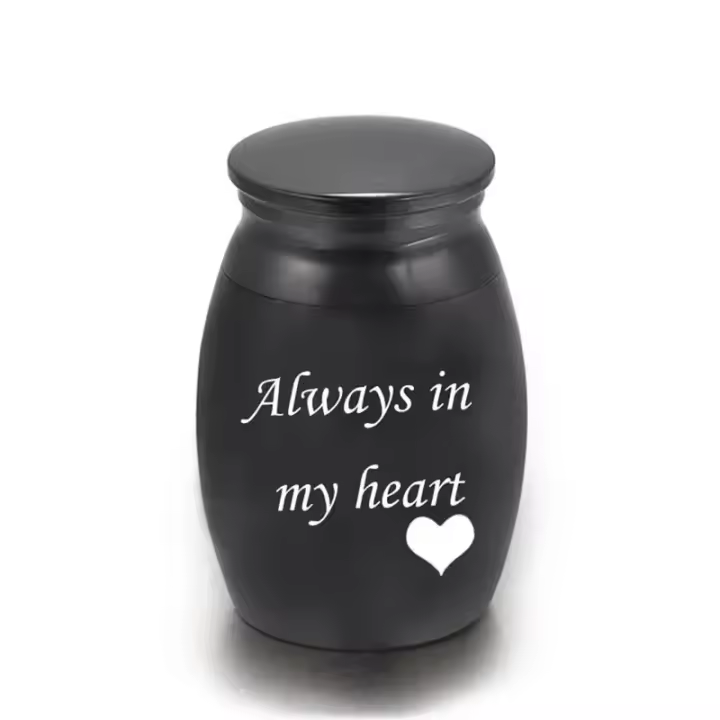 Urna De Acero Inoxidable Para Restos De Mascotas Pequeñas 3*4cm Impermeable Recuerdos De Pelo De Mascota Afterlife Keepsake - 1