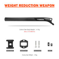 TOSEEK Poste De Silla De Bicicleta De Carbono Ligero 27.2/31.6mm Longitud 400mm Negro Mate MTB Road Bike Piezas De Tubo De Silla - details 3