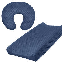 Sábana De Cambio Suave Con Puntos Minky Y Funda Para Almohada De Amamantamiento Para Bebé Niño Y Niña 2PCS Tamaño Medio Material Poliéster - details 2