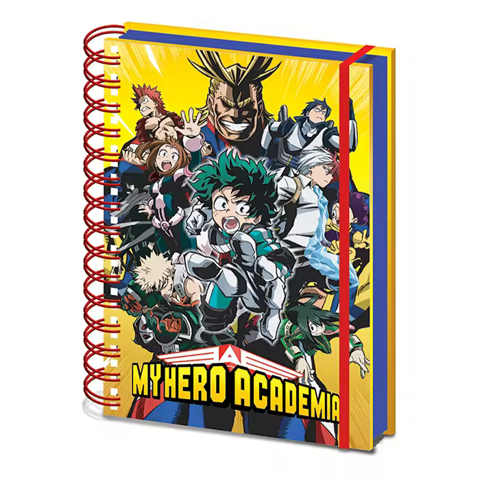 MY HERO ACADEMIA - CUADERNO A5 ESPIRAL RADIAL CHARACTER BURST - 1