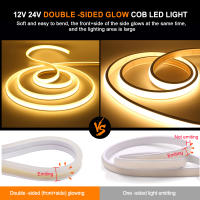 Tira De Luz LED COB Doble Lado Impermeable Flexible 12V 24V 320LEDs Alta Densidad Iluminación Lineal 0.5-20M Para Decoración De Interiores - details 4