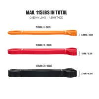 Lixada Set De 5 Bandas De Resistencia Para Ejercicio De Poder Y Estiramiento Con Bolsa De Transporte Adecuado Para Entrenamiento De Muslos Brazos Cintura Y Abdomen - details 15