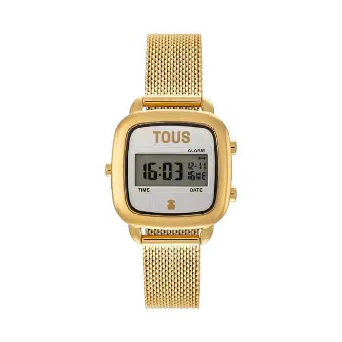 Reloj Tous Mujer D-Logo Mini Digital Acero IPG Esterilla Dorado 3000139500 - 1