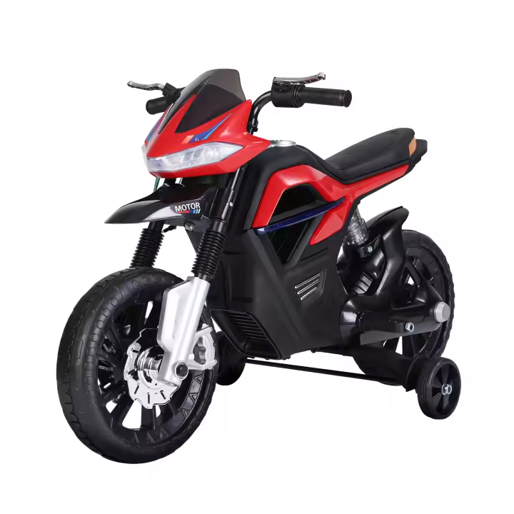 HOMCOM Moto Eléctrica para Niños 3+ años Moto de Juguete Infantil Batería 6V con Luces y Música 105x52.3x62.3cm - 1