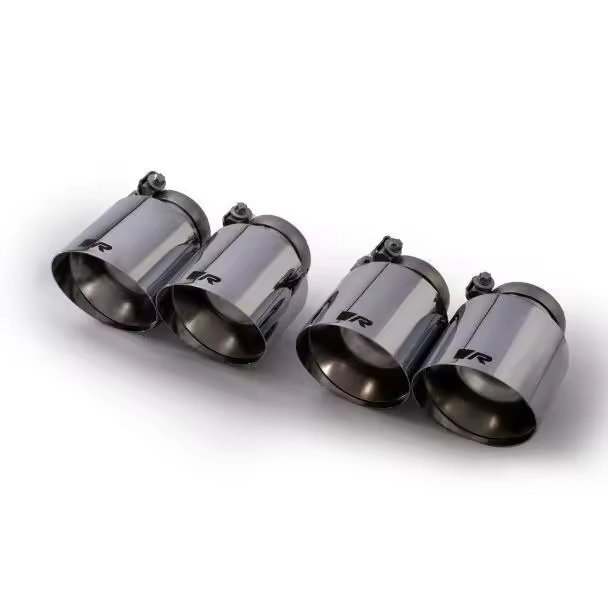SET DE 4 COLAS REMUS DE 102MM(CORTA) CORTE RECTO Y ANGULADO CROMO - 1