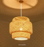 Lámpara Colgante De Bambú Estilo Chino Tejida a Mano Para Decoración De Hogar Y Restaurante 18/19/30cm Luz De Pendiente De Madera - details 5