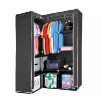 STARLEY-Armario Organizador De Tela Para Rincones,Armario de Almacenamiento de Tela no Tejida,Organizador de Almacenamiento para Dormitorio 128 x 45 x 170 cm - details 2