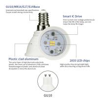 Lámpara LED GU10 6PCS AC220V 3W 6W 9W 12W En Blancos Frío Calido Natural Tricolor Para Hogar Material PC Certificación CE - details 6