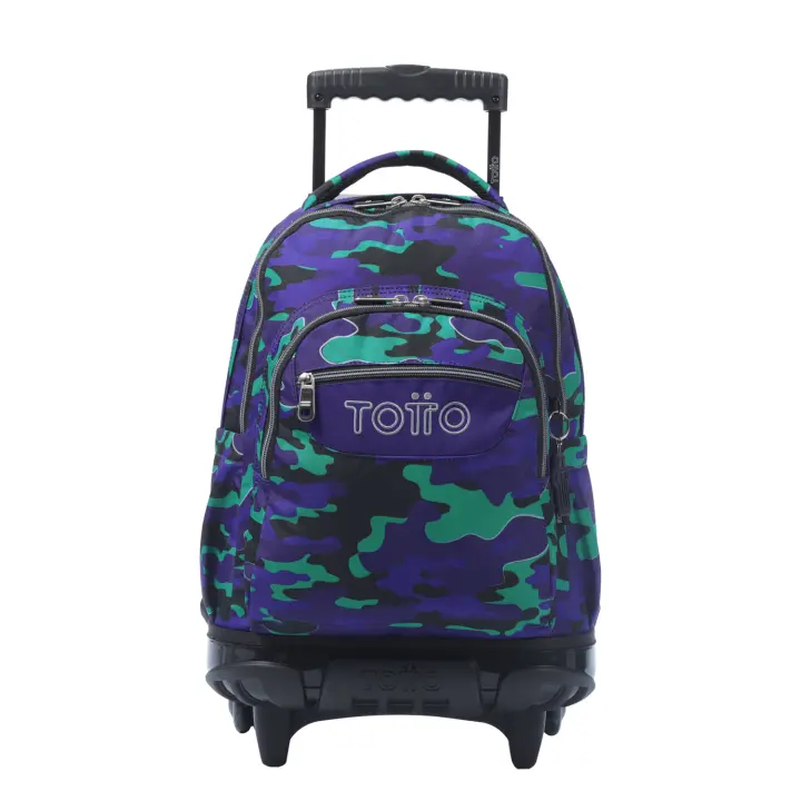 Totto Mochila escolar ruedas Renglones Material: Poliéster reciclado 32 x 45.5 x 18 cm - 1