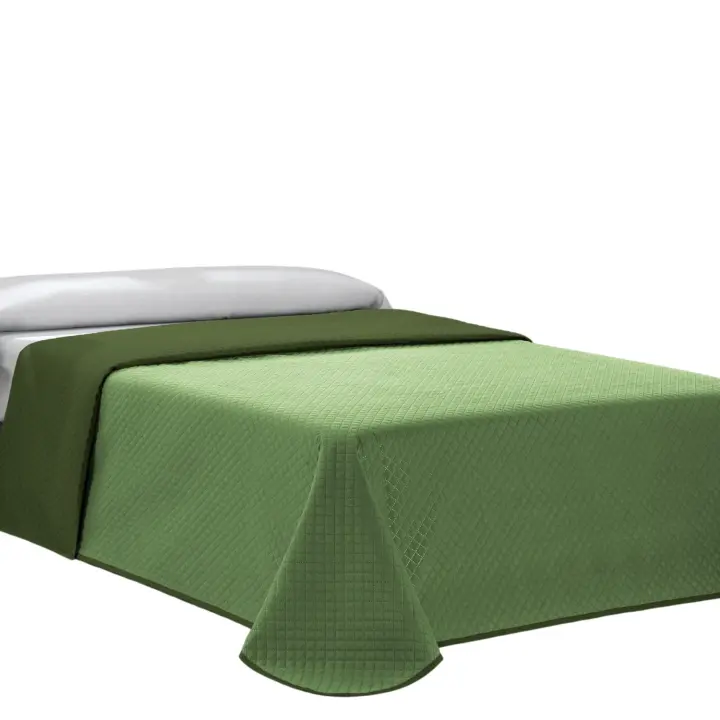 Donegal Collections - Colcha Bouti Premium Cama 90, 105,135, 150 y 180cm - Colcha Reversible Bicolor Primavera-Verano - Acolchado Fino, Microfibra Extrasuave Calidad- Cubre Cama Multiusos - 1