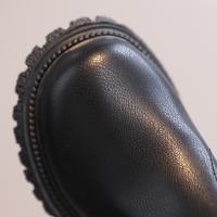 Botas De Invierno Para Niños Y Niñas Estilo Británico Con Cierre De Cremallera Lateral Antideslizantes De Cuero Transpirables Talla True Fit - details 10