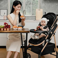 Silla de Paseo plegable portátil desde el nacimiento hasta 36 mois CAQUI/NEGRA - details 4