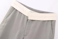 Conjunto De Dos Piezas Para Mujer TELLHONEY Moda V-Neck Cierre Frontal Zipper Pantalones De Pierna Ancha Contraste Casual Polyester Primavera/Verano - details 14