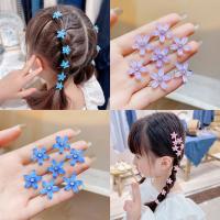 10pcs Clip De Pelo Peinado En Forma De Flor Pequeña Accesorios Para El Cabello De Viaje Mini Pinza Para Mujer Uso Diario - details 7