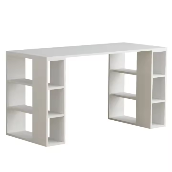 Venprodin - Mesa Escritorio Moderna Con Estanteria - 1