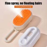 Peine De Masaje Para Perros Y Gatos Con Spray Eléctrico 1 Pieza Anti-volador Comb De Baño Para Mascotas Material Plástico - details 4