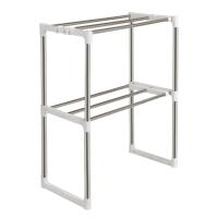 Eco Rack De Almacenamiento Multifuncional Para Microondas Estante De Acero Inoxidable Ajustable Soporte Independiente Para Librería - details 1