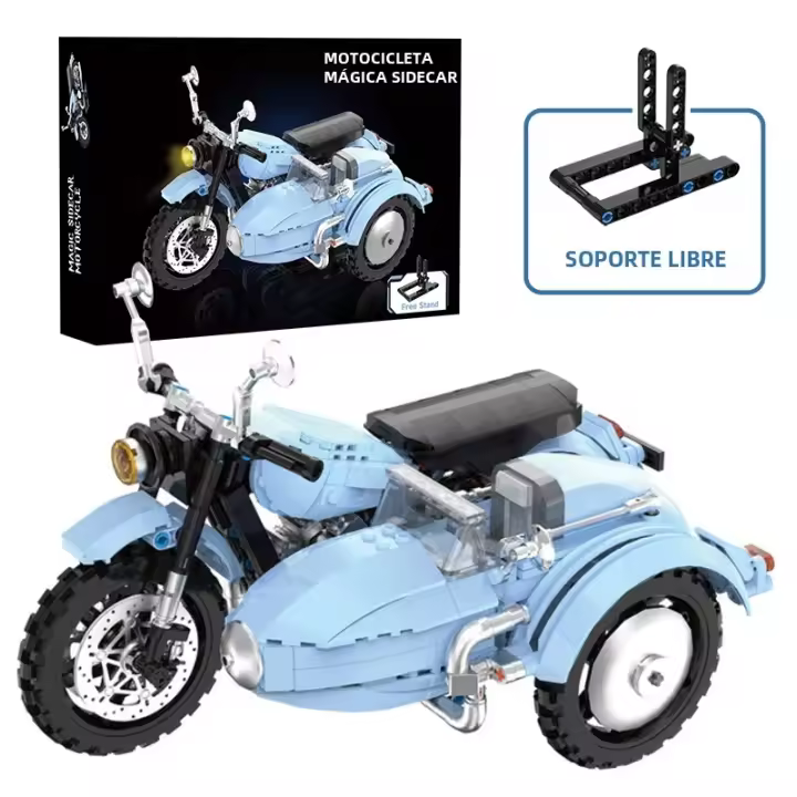 Bloques De Construcción Creativos Escuela De Magia MOC Motocicleta Voladora Hagrid Regalo De Juguetes Para Niños Y Adultos Modelo De Moto De Bloques - 1