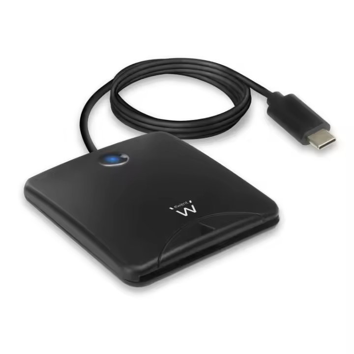 LECTOR DE TARJETAS EWENT SMART CARD ID USB TIPO C - 1