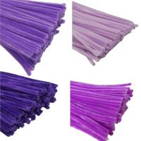 200PCS Lanas De Tubo Serie Morada Chenille Stem Suministros De Artesanía Para DIY Crafts Lanas De Tubo De Colores Morados - details 2