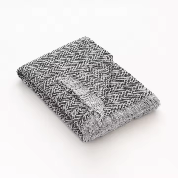 HIPERMANTA. Colcha Foulard multiusos ALGODÓN Modelo ZIG-ZAG. Medida: 180x260 cm. Tamaño para CAMA 90/105CM y SOFA DE 2 PLAZAS. Varios colores a elegir. Transpirable, resistente y suave. - 1