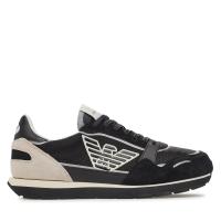 Emporio Armani Zapatillas Zapatos Hombre Azul Negro X4X537 XN730 T409 - details 3