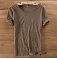 Camiseta De Algodón Suave Para Hombre Verano Estilo Italy Casual Cuello Redondo Manga Corta Transpirable Ropa De Marca - details 9