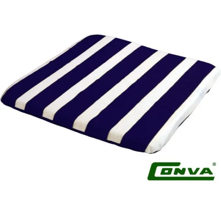 Playa cojin cuadrado (4 und) azul-blanco 38x42x1.5cm 10405 - 1