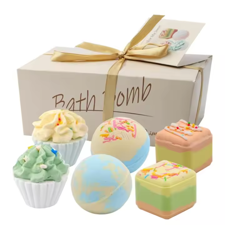 6pcs Bombas de baño Bola de baño Natural Bola de Bola orgánica for bañera SPA Relajante Bombas de baño - 1