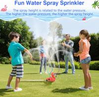 Juguetes para rociar Agua 2 en 1 para adultos, Juguetes de Riego para Jardín al Aire Libre with Taco de Agua, accesorio para Manguera de Jardín, Juguetes Divertida para el verano (flamenco) - details 3