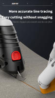 Tijeras Eléctricas NANWEI Para Cortar Ropa Y Telas Pequeñas Manuales Recargables De Acero Tungsteno Herramienta De Costura - details 6