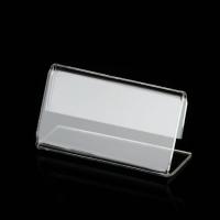 Portadores De Etiquetas De Precios Claras 10pcs Mini Rack De Etiquetas De Plástico Y Acrílico Soporte De Tarjetas De Exhibición Para Joyería - details 3
