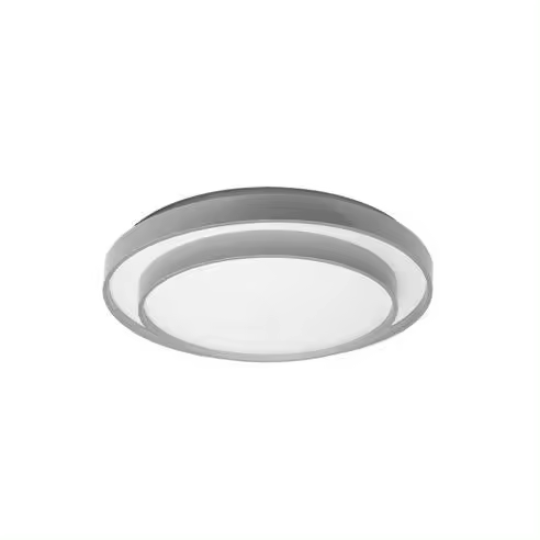FABRILAMP Plafón Redondo FANA Blanco/Plata 60W 3000-4200-6500K 5400lm Con Remoto - 1
