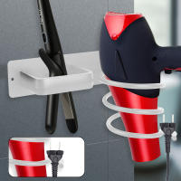 Organizador De Baño Pared Montado Estante De Almacenamiento Con Porta Secador Y Rizador De Cabello Accesorios De Cocina De Aluminio Espacial - details 7