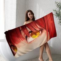 Toalla De Playa Anime Chainsaw Man Microfibra Absorbente Secado Rápido Suave Para Yoga Natación Camping Viajes Senderismo - details 3
