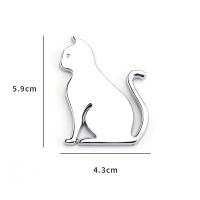 Pegatina De Coche 3D De Metal Gato Emblema Para Decoración Universal De Coches Motos Bicis Material Metálico Adhesivo Para Todas Las Partes Del Vehículo - details 1