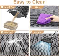 Alfombra De Arenero Para Gatos Doble Capa Antideslizante Resistente Al Desgaste Y Al Agua Para Caja De Arenero Grande Matriz Filtro Para Mascotas - details 5