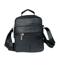MEJORADA DL-68 Bolso de hombro de cuero genuino para hombre, bandolera Vertical de piel auténtica multibolsillo para hombre - details 2
