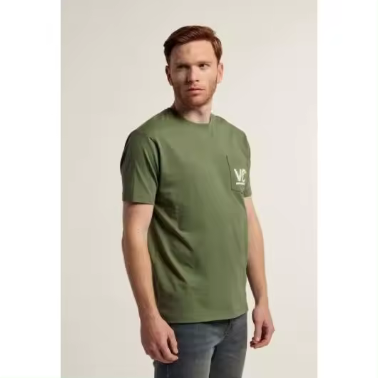 Camiseta bolsillo Valecuatro kaki - 1