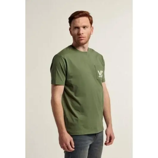Camiseta bolsillo Valecuatro kaki - 1