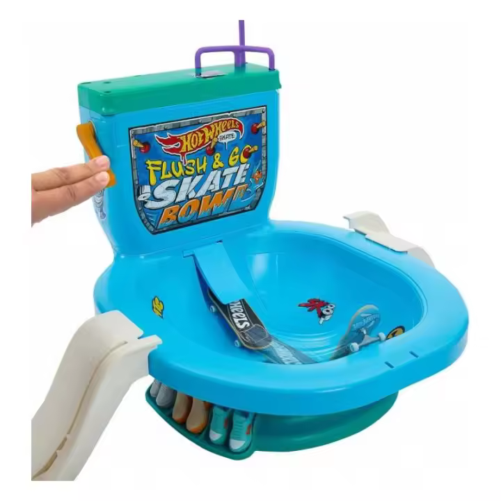 HOT WHEELS SKATE FLUSH & GO BOWL DE MATTEL - 1
