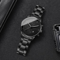 Reloj De Pulsera De Lujo Para Hombre Calendario Moda Roma Dial Cuarzo Sin Caja Material De Correa De Aleación Estilo Casual - details 9