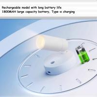 Lámpara De Pared LED Recargable Con Control Remoto Y Rotación 360° Para Dormitorio Oficina Sala De Estar Luz De Pared Inteligente Moderna - details 6