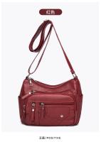 Bolso Bandolera De Cuero Suave Para Mujer 2024 Casual Con Múltiples Bolsillos Retro Bolso De Mano Para Damas Bolsos De Hombro - details 7