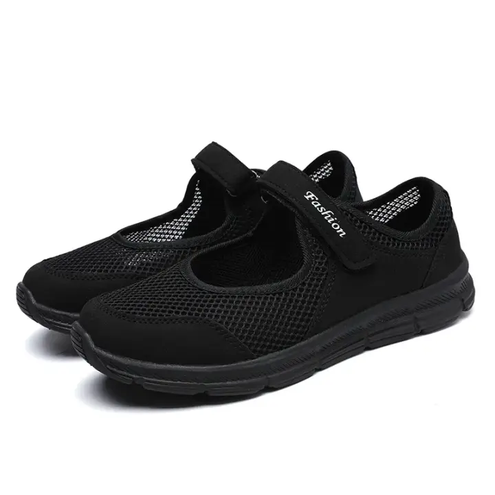 Zapatillas De Mujer Blancas Transpirables ZapaWomen Moda Casual Zapatos De Trabajo Planos Con Mesh Superior LIZUXIE - 1