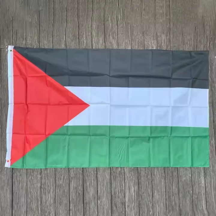 Bandera De Palestina De 60x90cm/90x150cm En Poliéster Para Decoración Banner De GazaPalestinos Ideal Para Festividades Y Uso Nacional - 1
