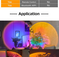 Lámpara De Noche Bluetooth Proyector De Atmósfera Rainbow Sunset Decoración De Pared Para Habitación Luz De Ambiente Para Mesa Del Dormitorio - details 6