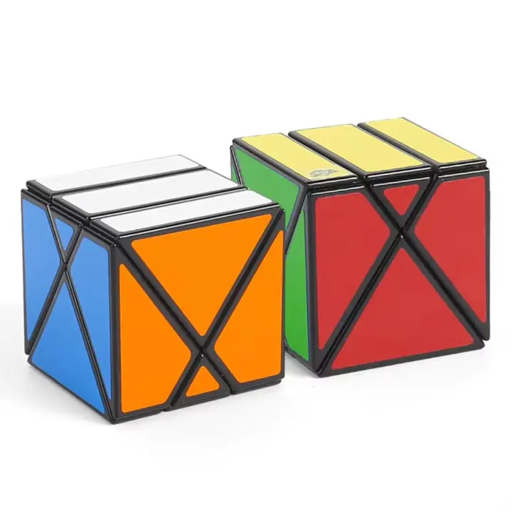 Cubo Mágico Vertical Y Horizontal Lanlan X Cube Juguete Divertido Para Niños Y Adultos Iniciantes Cuatro Ejes De Rotación Oblicua - 1