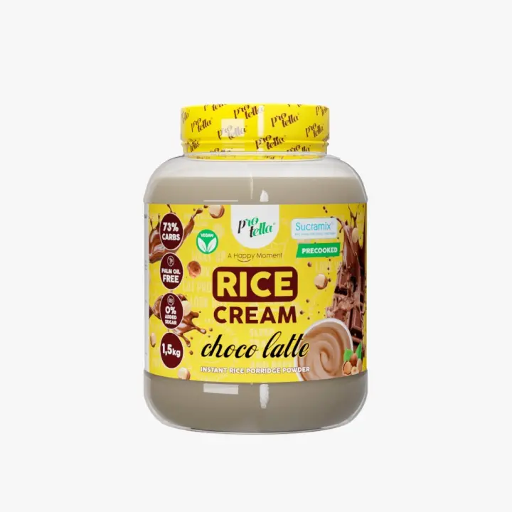 Crema de Arroz Choco Latte 1.5kg | Textura Suave y Cremosa | Rica en Proteínas y Pobre en Azúcares | Perfecta para Disfrutar en Cualquier Momento del Día | Fuente de Energía de Liberación Lenta | Sabor Irresistible a Choco Latte | Protella - 1
